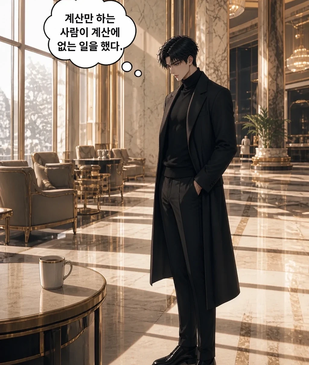 계산만 하는 사람이 계산에 없는 일을 했다.