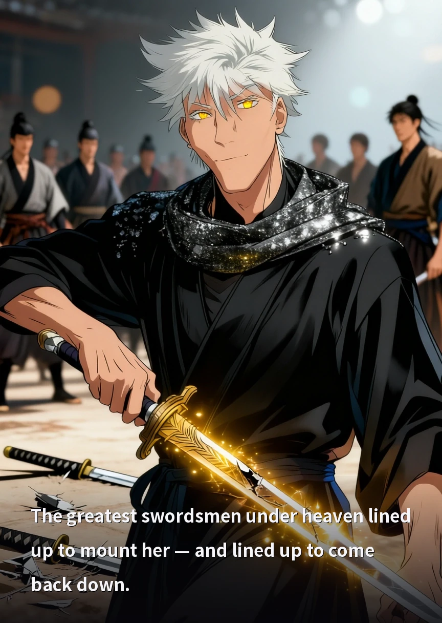 The greatest swordsmen under heaven lined up to mount her — and lined up to come back down.