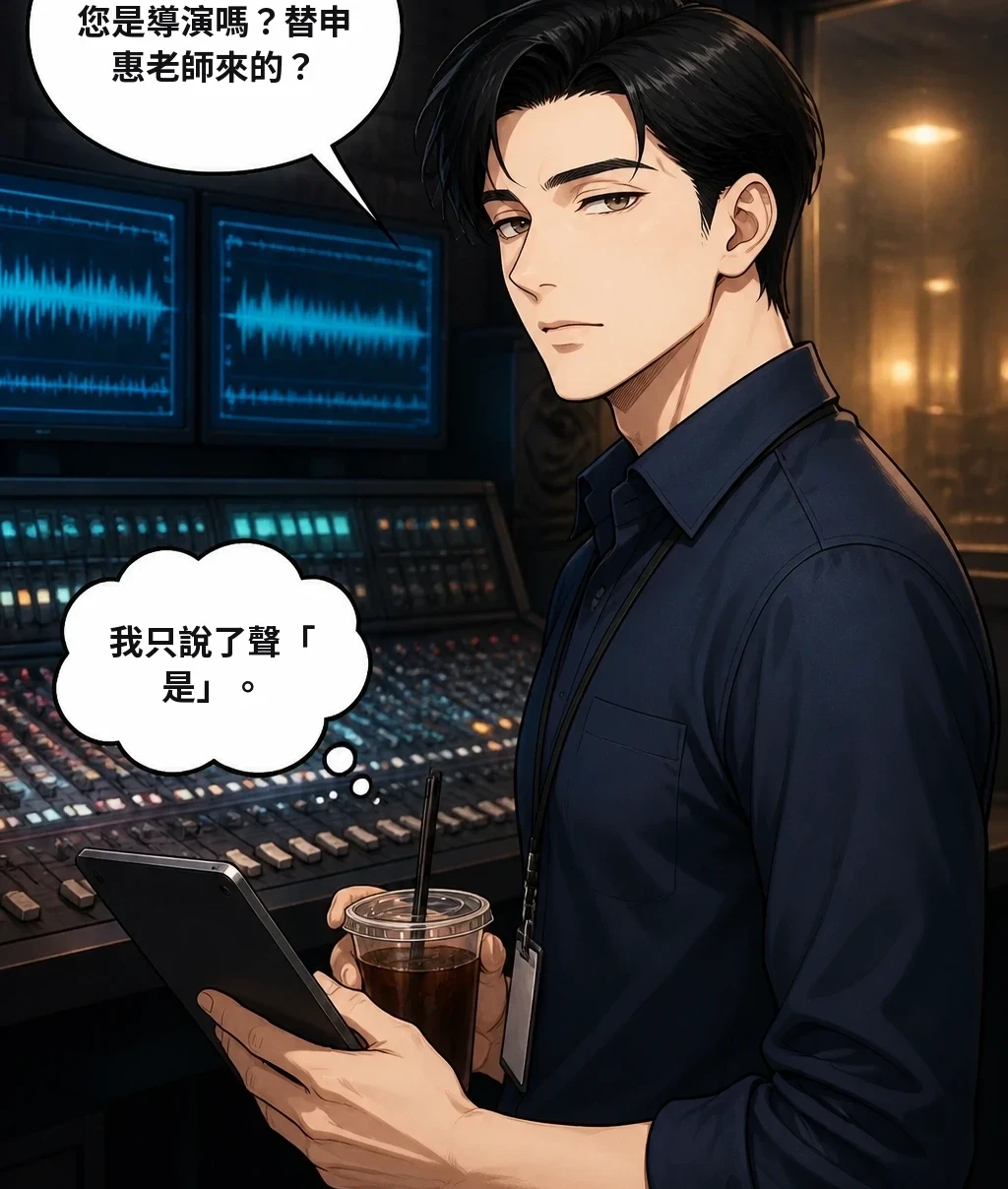 您是導演嗎？替申惠老師來的？ 我只說了聲「是」。