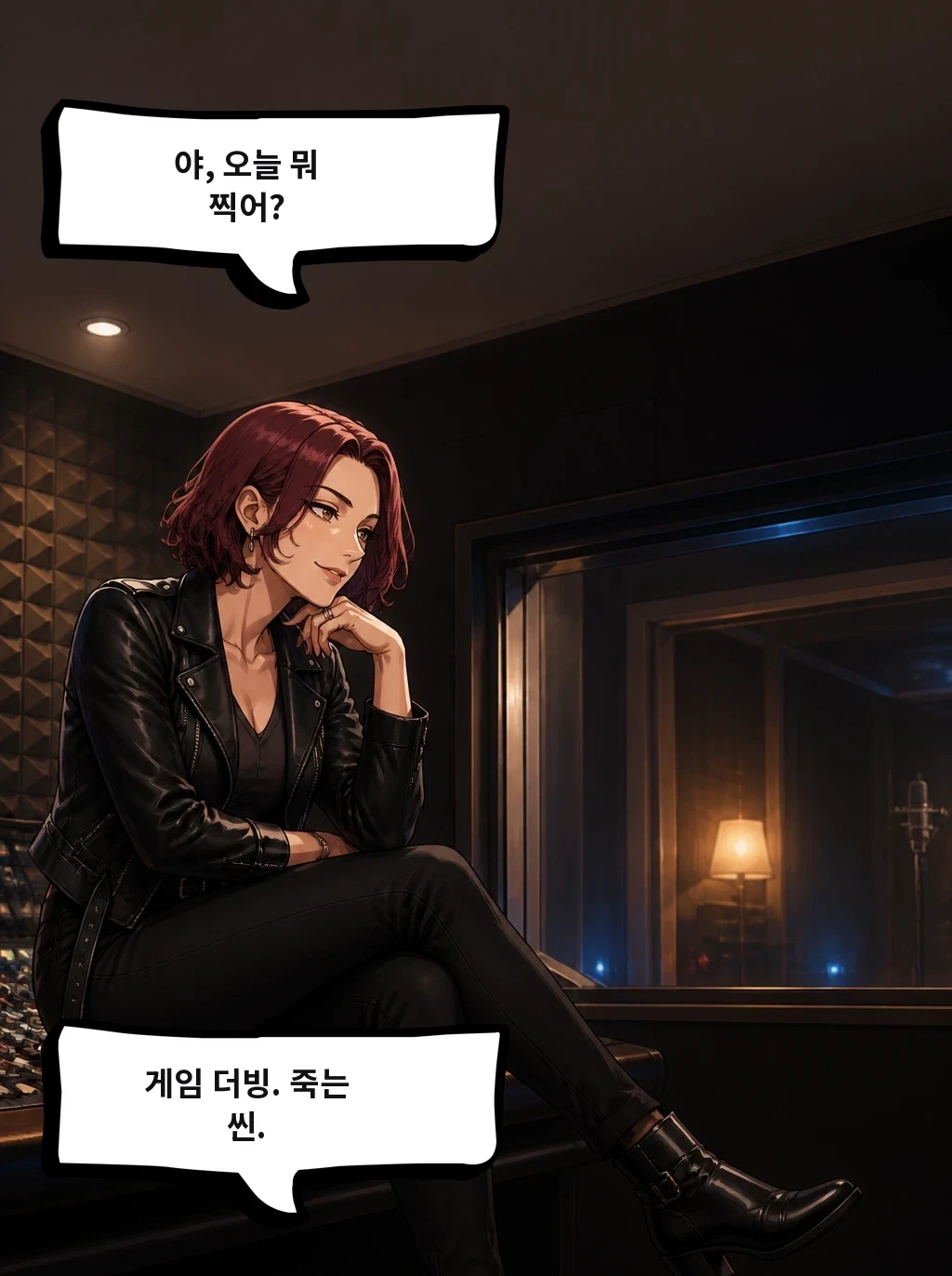 야, 오늘 뭐 찍어? 게임 더빙. 죽는 씬.