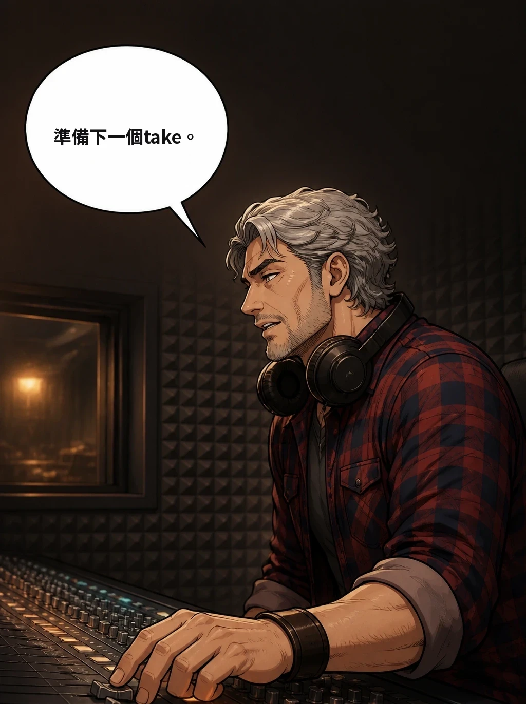 準備下一個take。