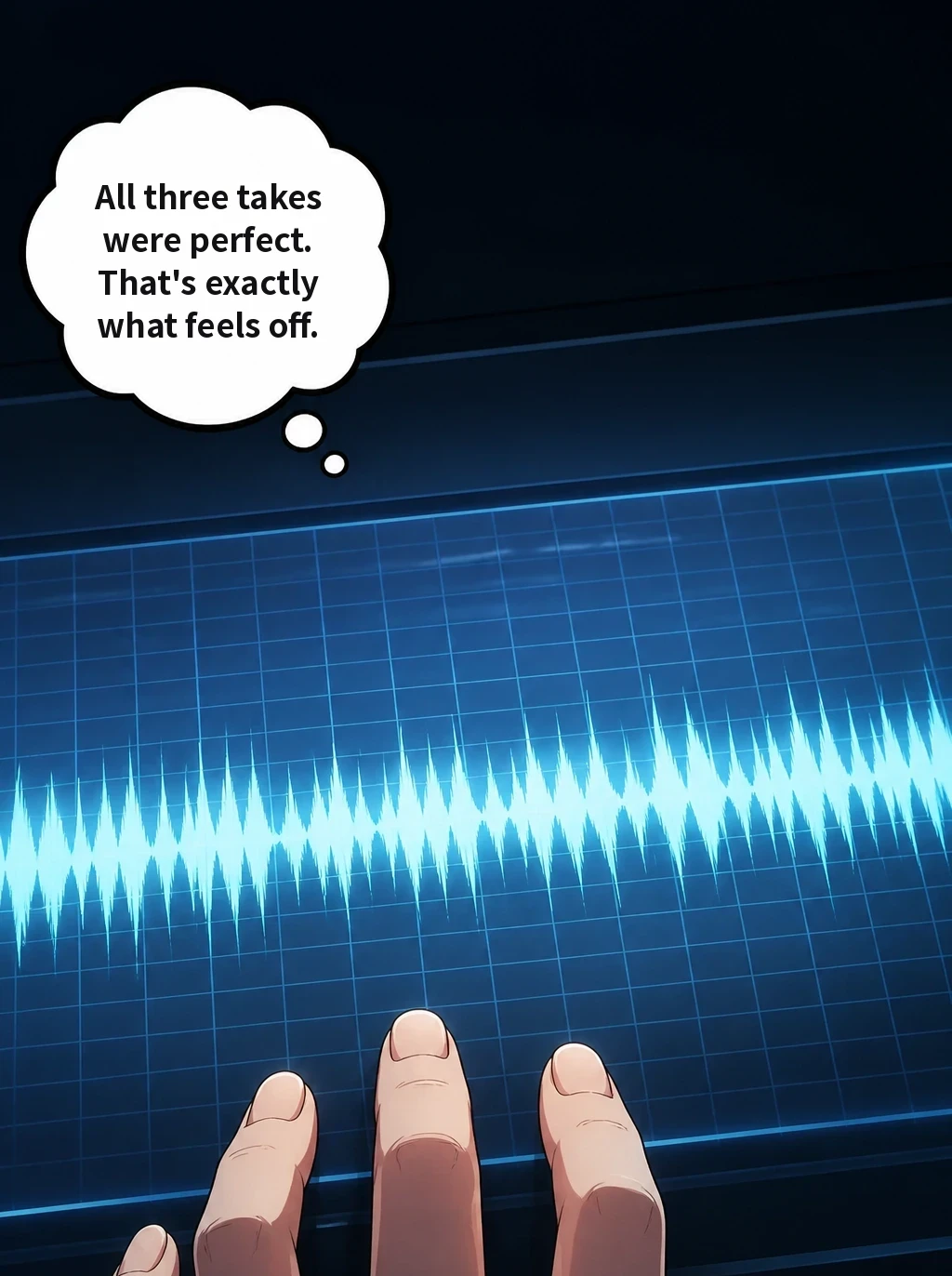 All three takes were perfect. That's exactly what feels off.