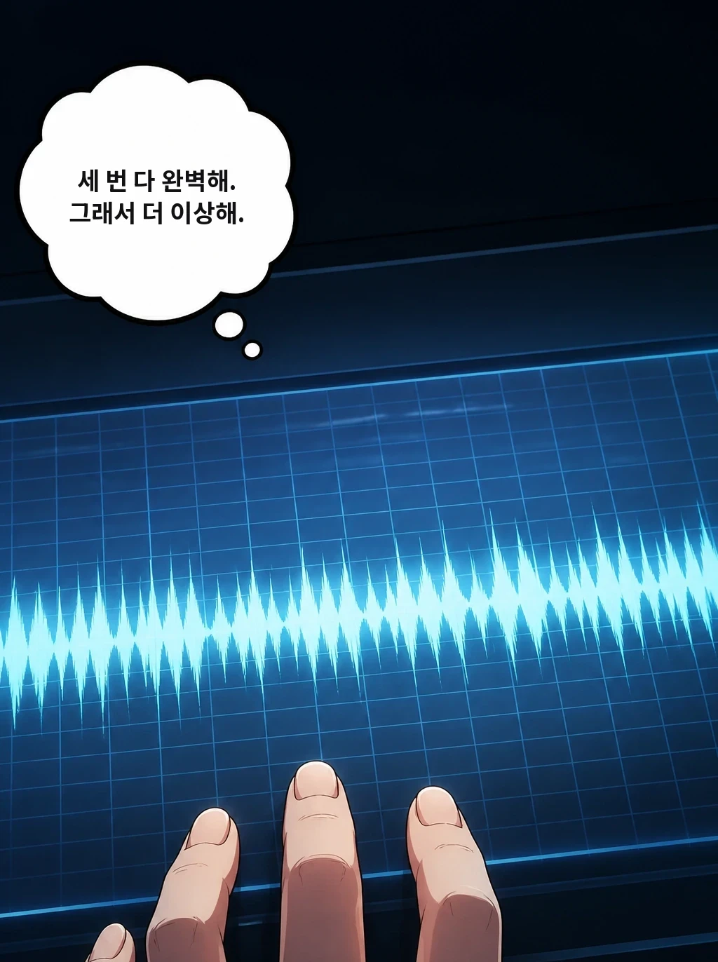 세 번 다 완벽해. 그래서 더 이상해.