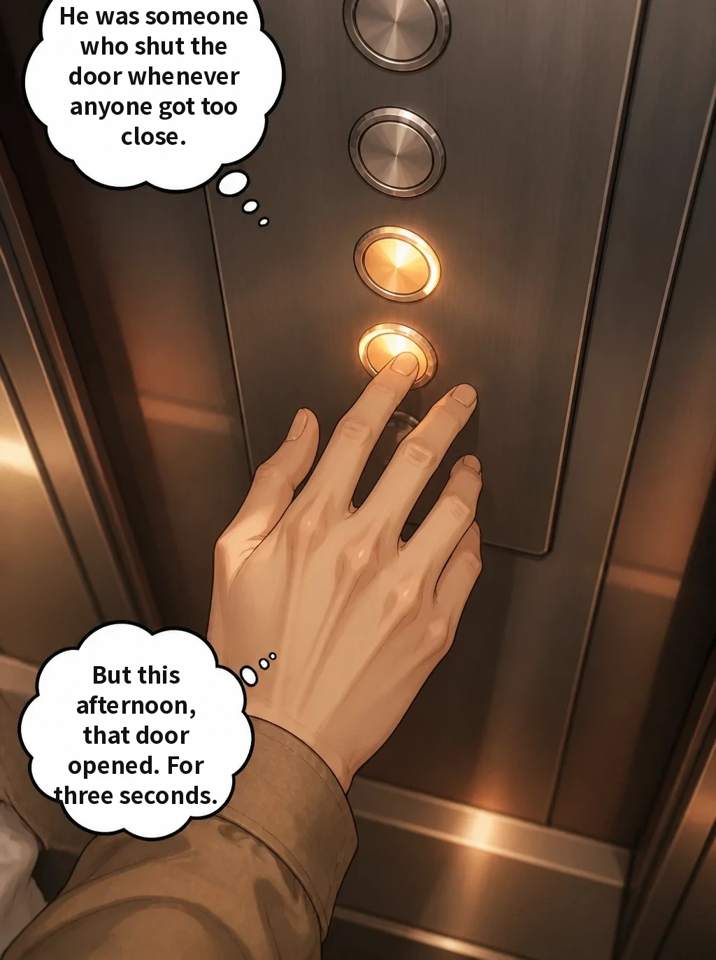 He was someone who shut the door whenever anyone got too close. But this afternoon, that door opened. For three seconds.