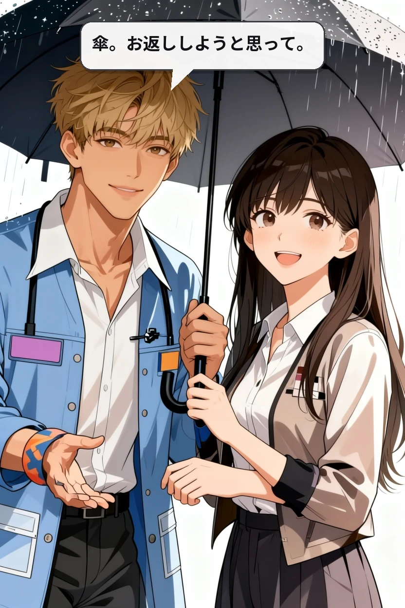 傘。お返ししようと思って。