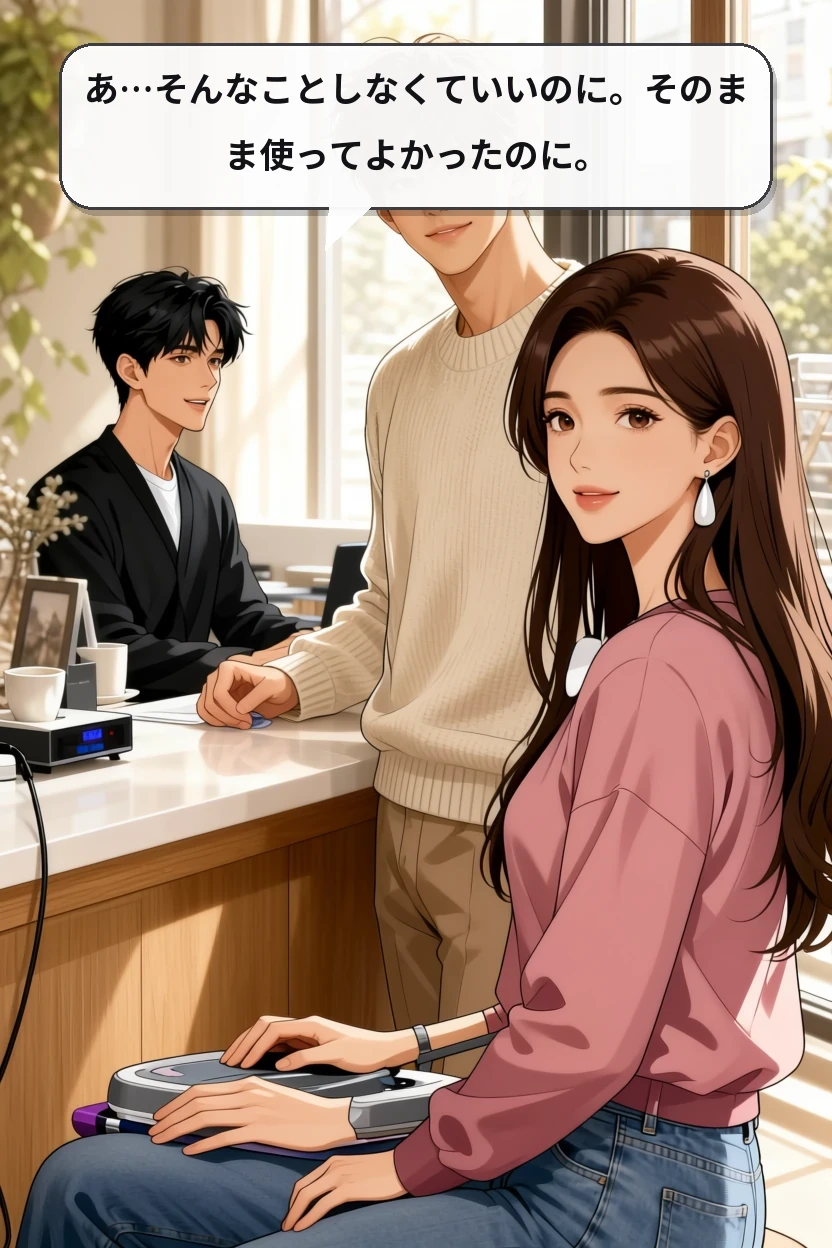 あ…そんなことしなくていいのに。そのまま使ってよかったのに。