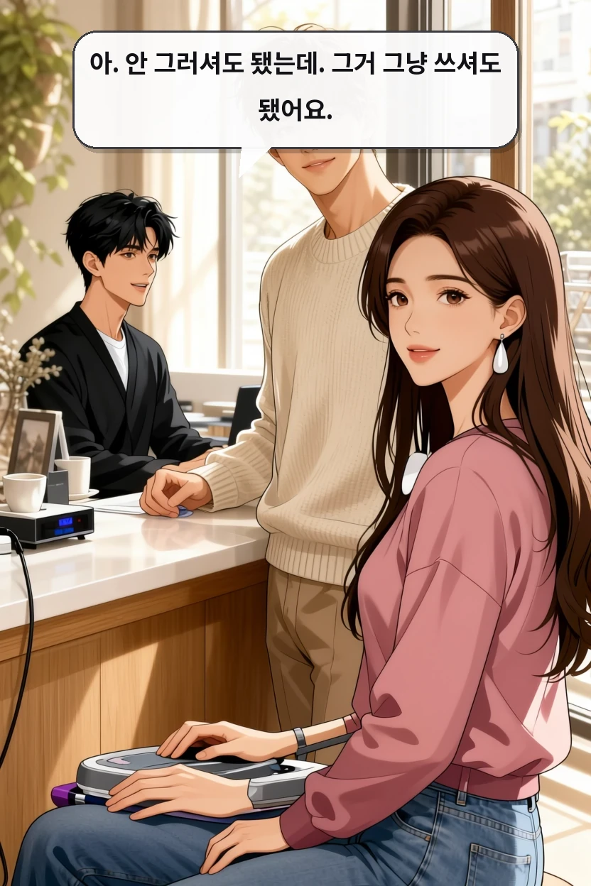 아. 안 그러셔도 됐는데. 그거 그냥 쓰셔도 됐어요.