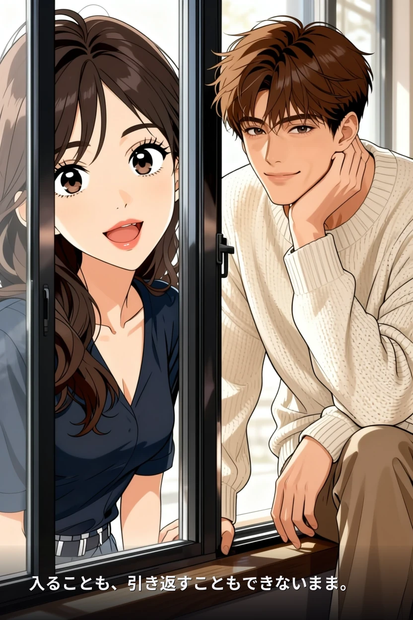 入ることも、引き返すこともできないまま。
