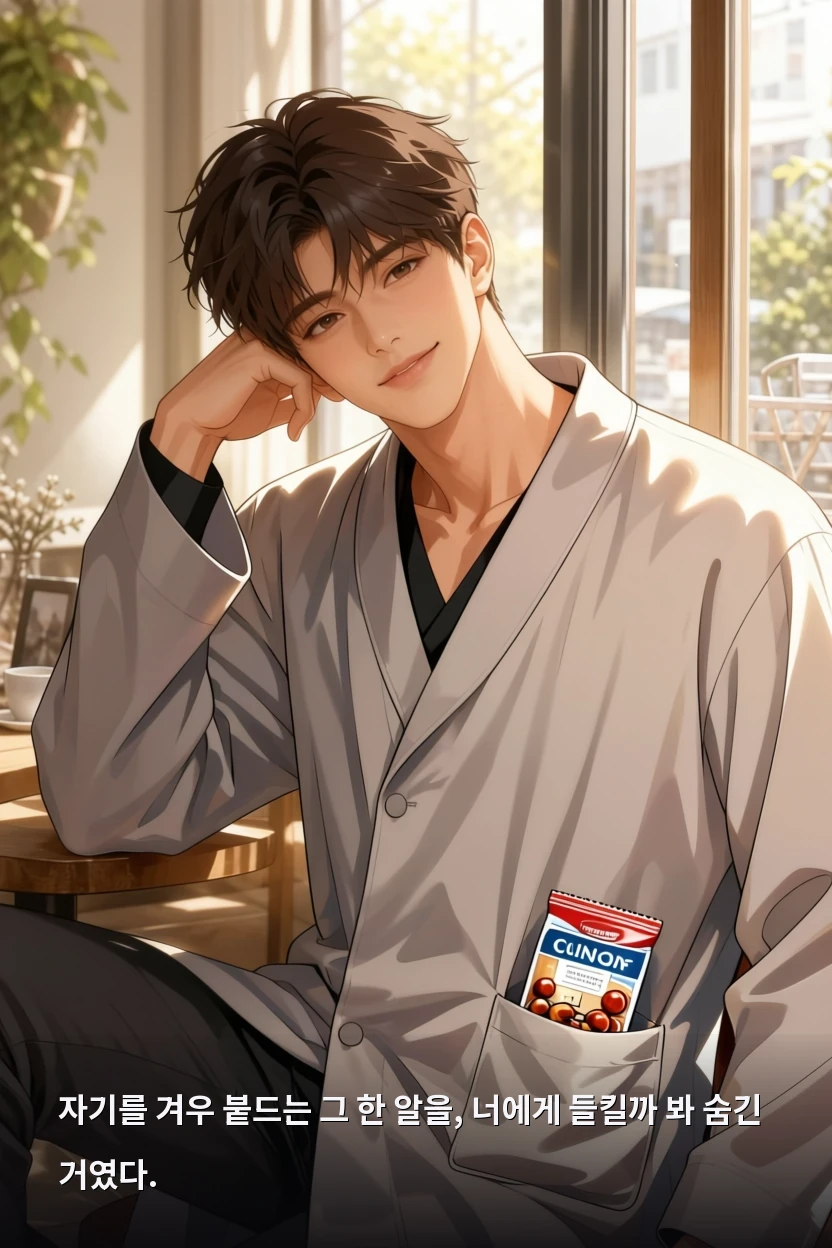 자기를 겨우 붙드는 그 한 알을, 너에게 들킬까 봐 숨긴 거였다.