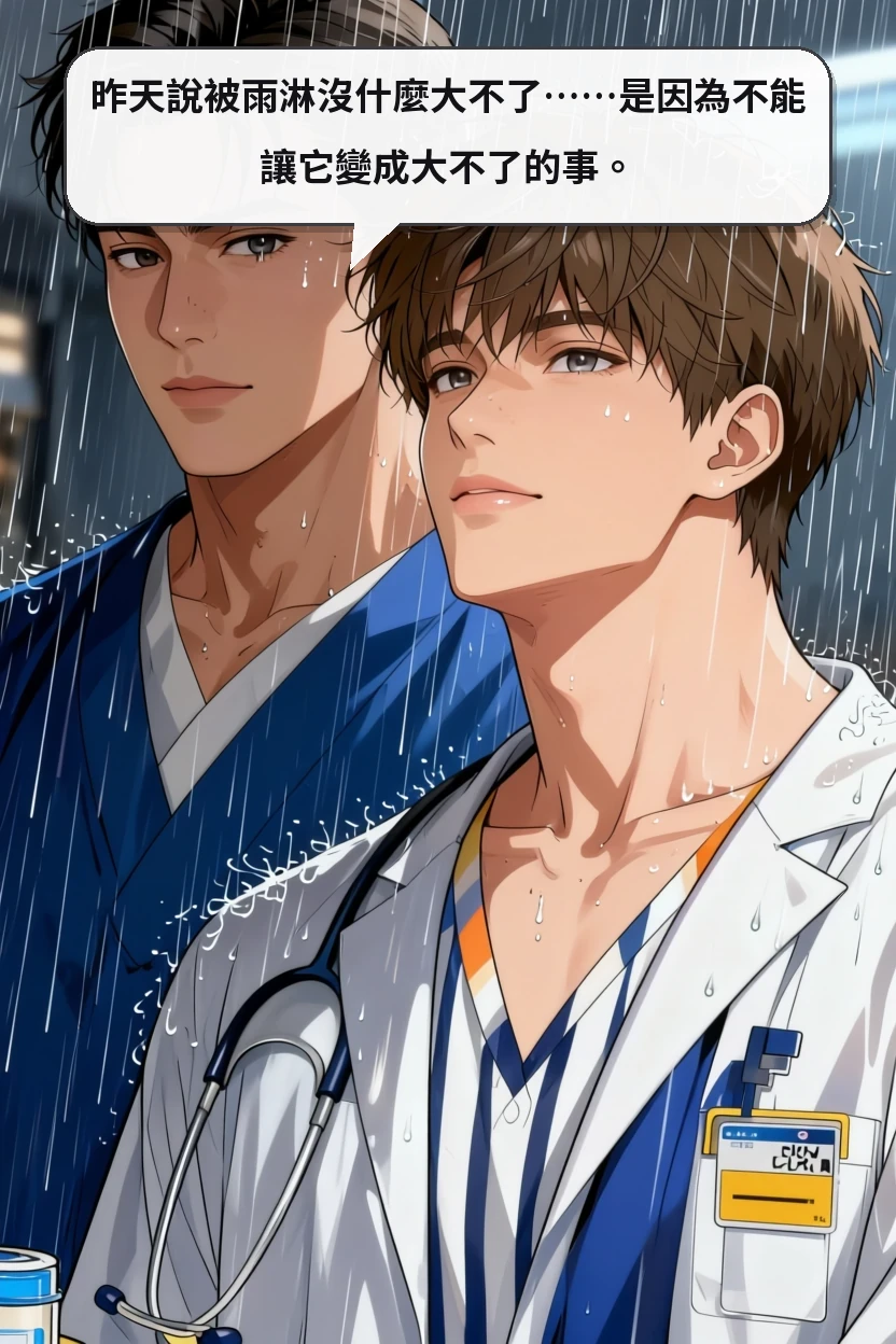 昨天說被雨淋沒什麼大不了……是因為不能讓它變成大不了的事。