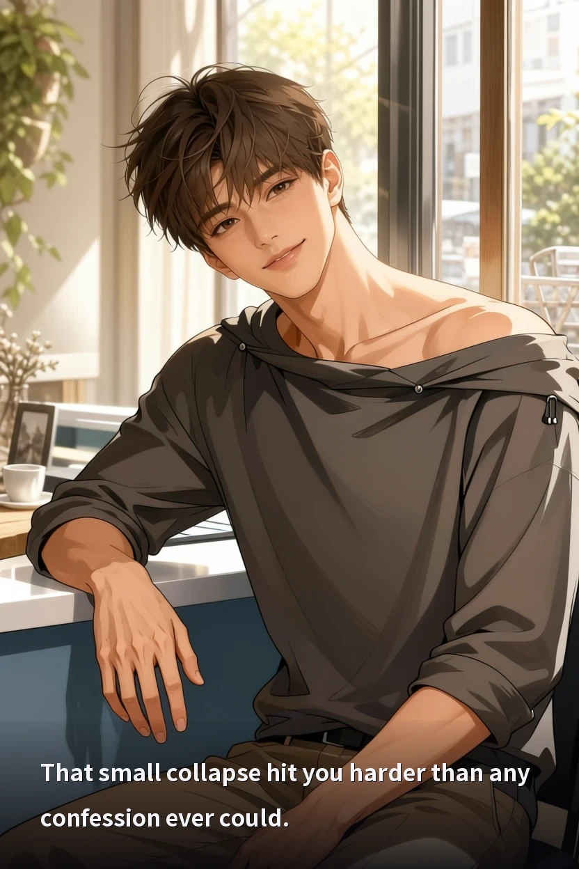 That small collapse hit you harder than any confession ever could.