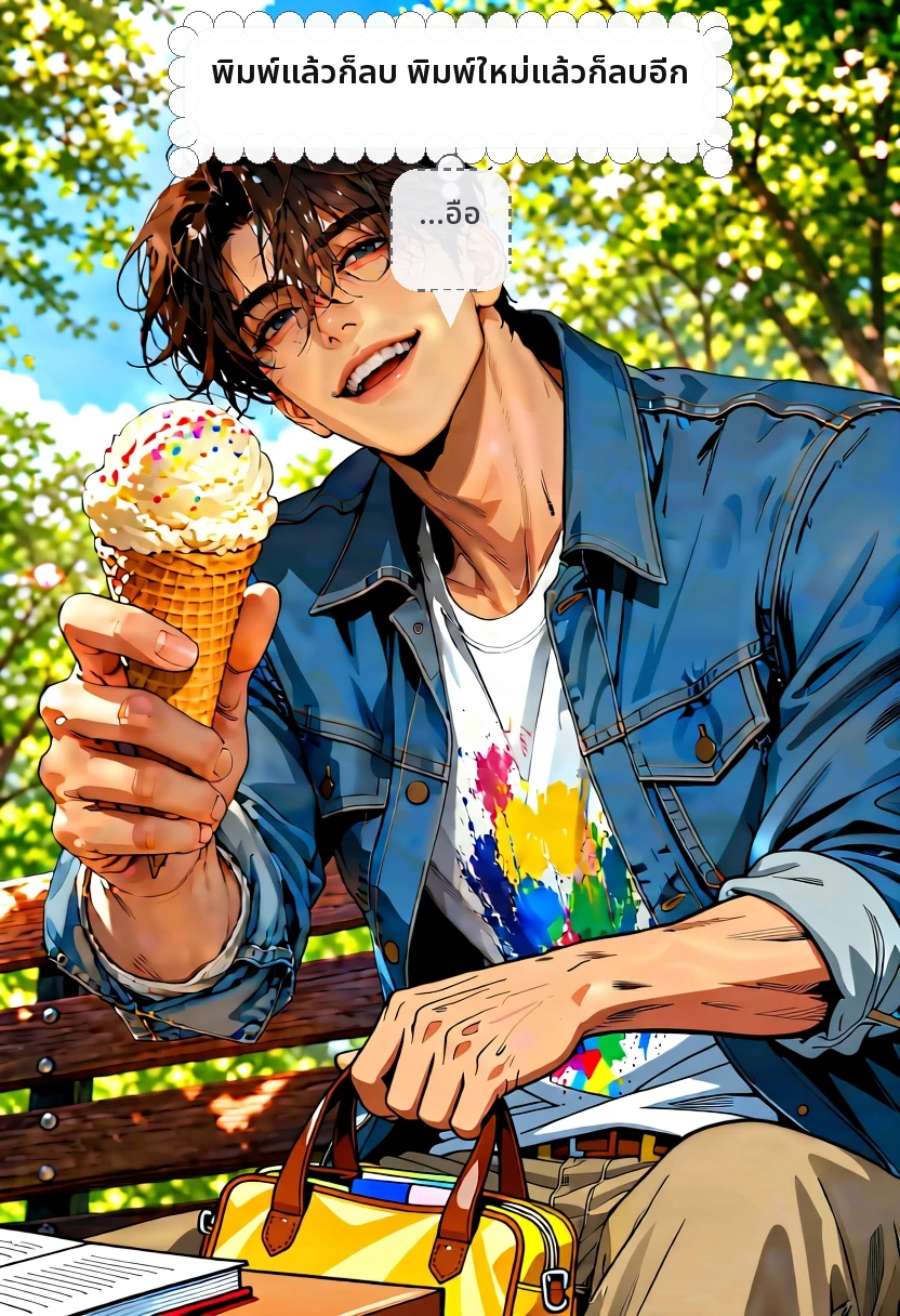 พิมพ์แล้วก็ลบ พิมพ์ใหม่แล้วก็ลบอีก …อือ