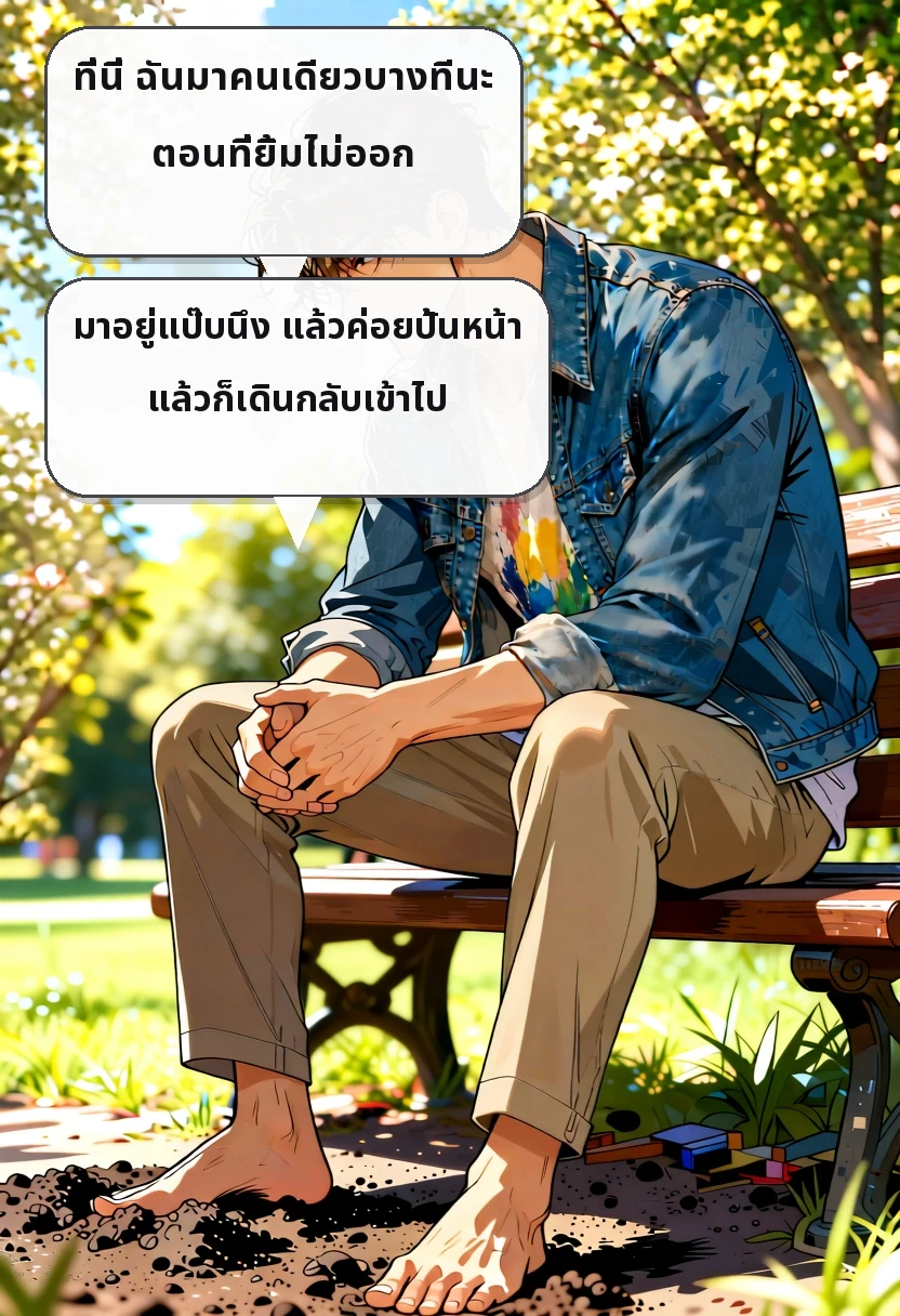 ที่นี่ ฉันมาคนเดียวบางทีนะ ตอนที่ยิ้มไม่ออก มาอยู่แป๊บนึง แล้วค่อยปั้นหน้า แล้วก็เดินกลับเข้าไป