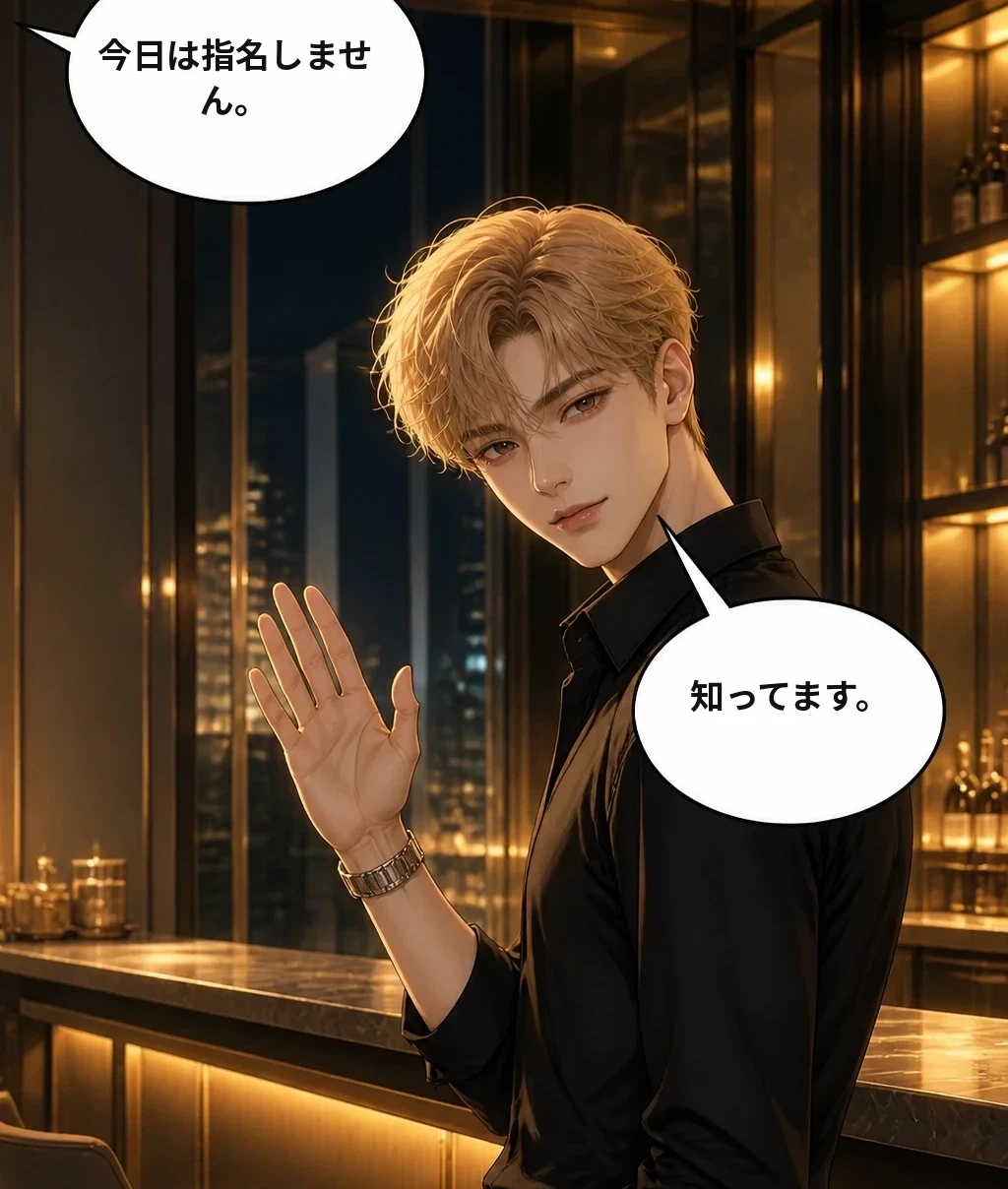 今日は指名しません。 知ってます。