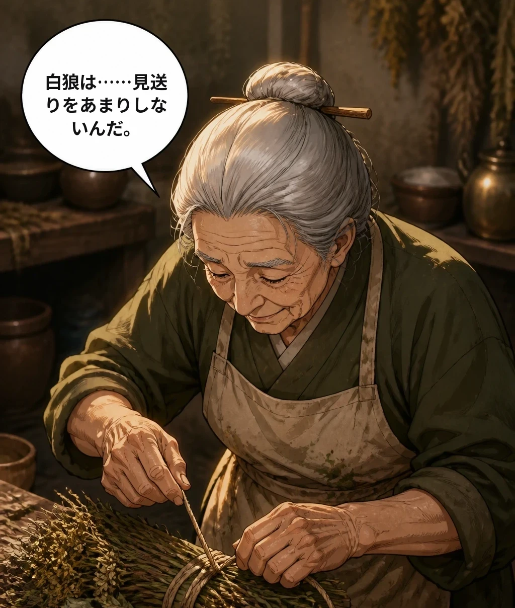白狼は……見送りをあまりしないんだ。