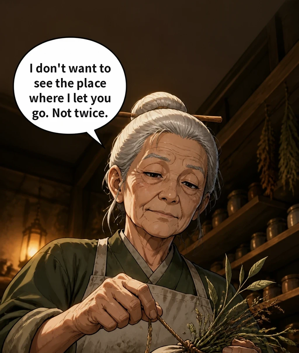 I don't want to see the place where I let you go. Not twice.