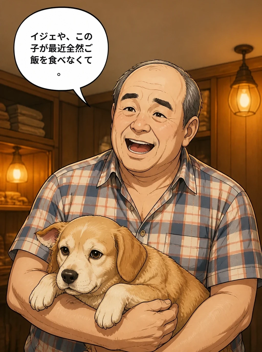 イジェや、この子が最近全然ご飯を食べなくて。