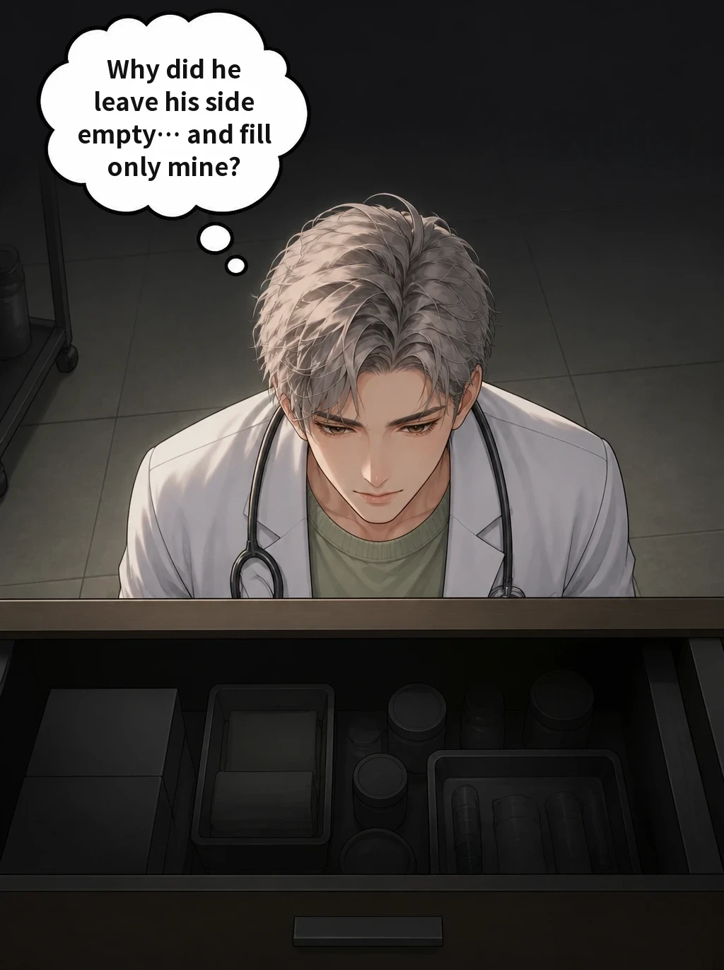 Why did he leave his side empty… and fill only mine?