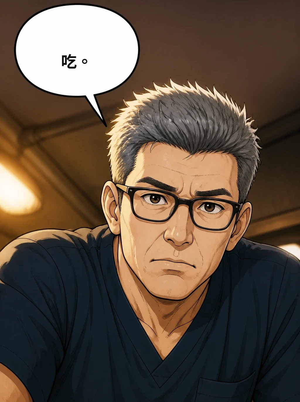 吃。