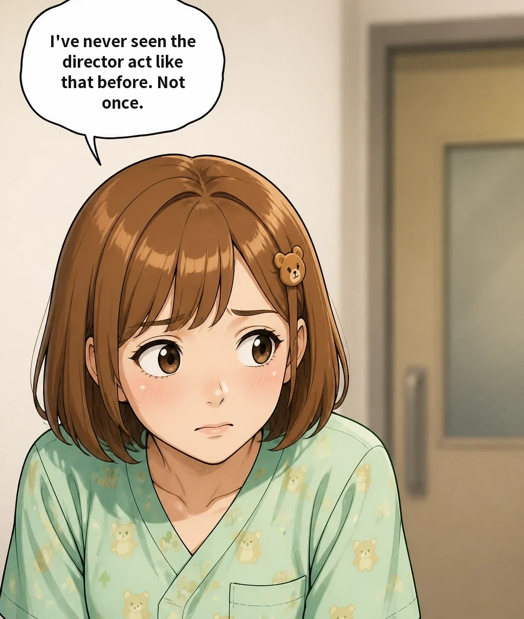 I've never seen the director act like that before. Not once.
