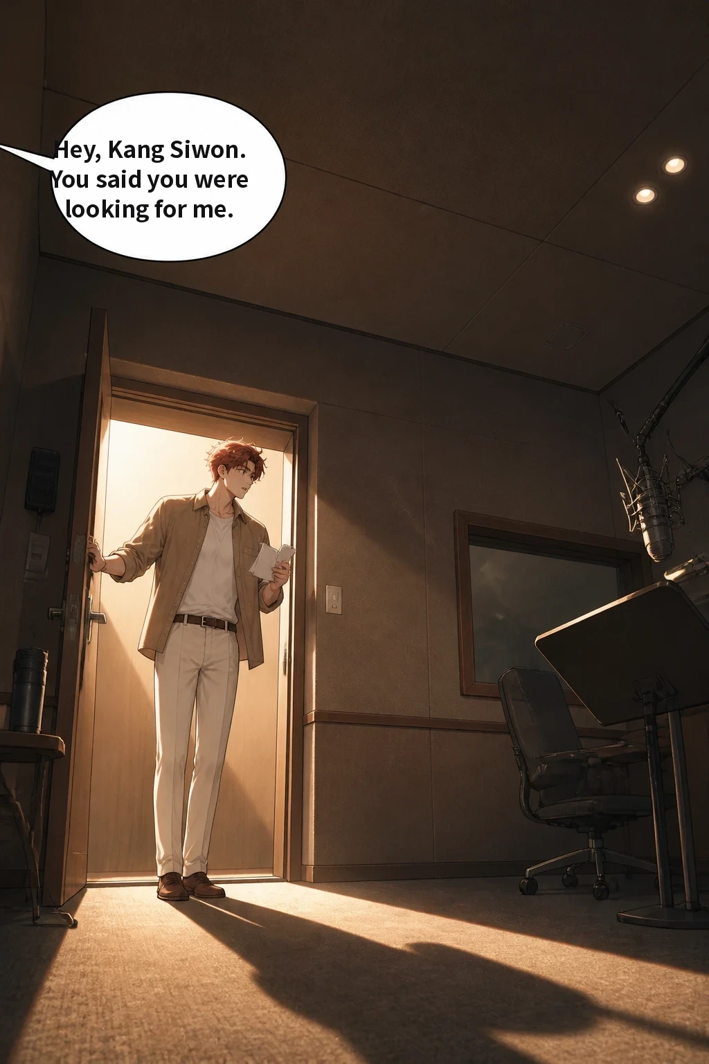 Hey, Kang Siwon. You said you were looking for me.