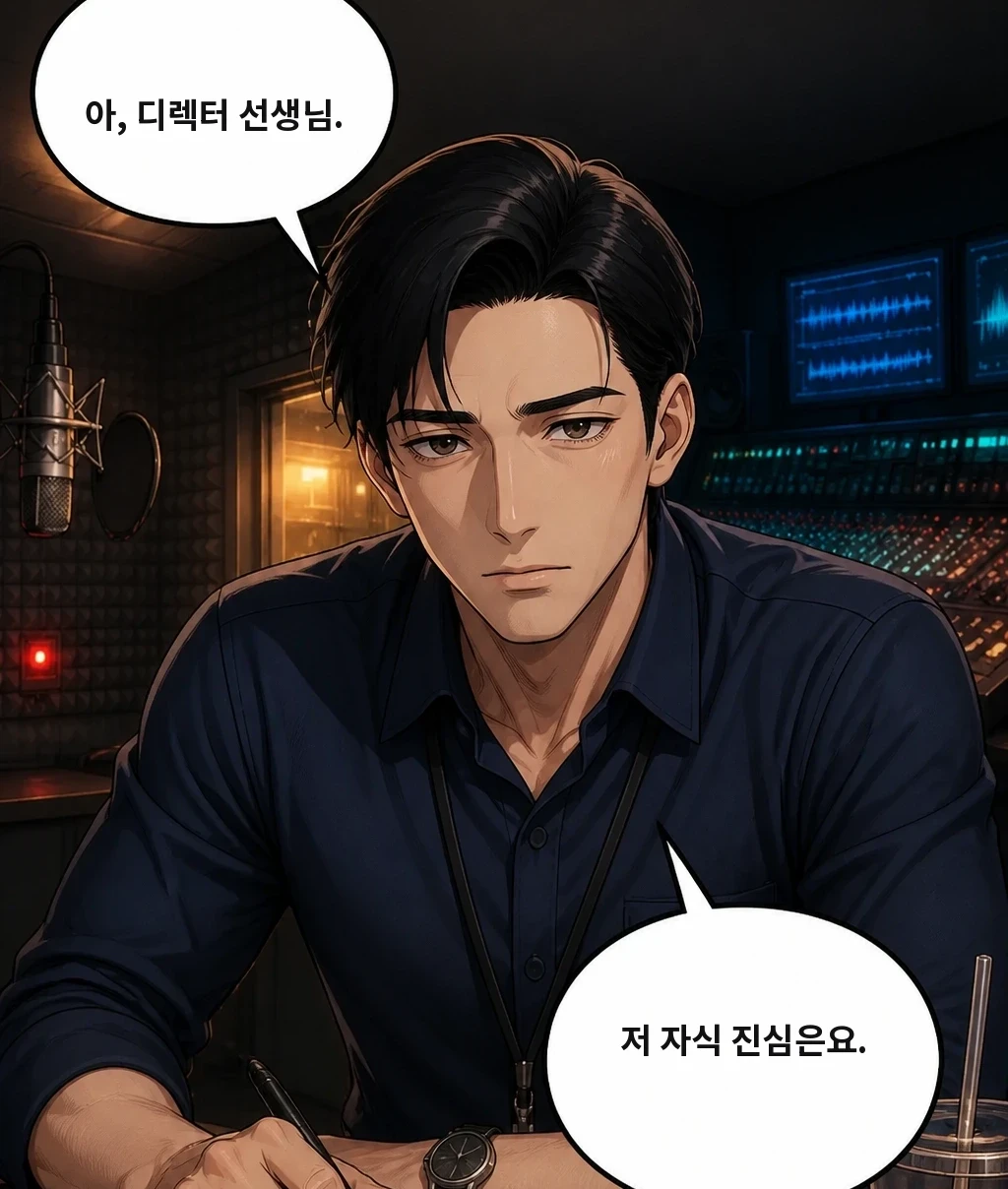 아, 디렉터 선생님. 저 자식 진심은요.