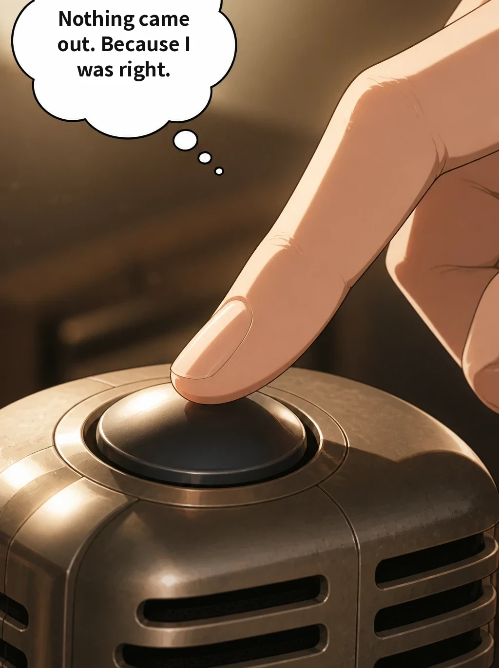Nothing came out. Because I was right.