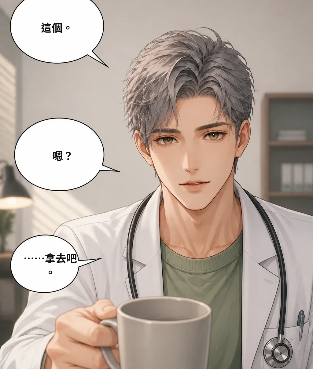這個。 嗯？ ……拿去吧。