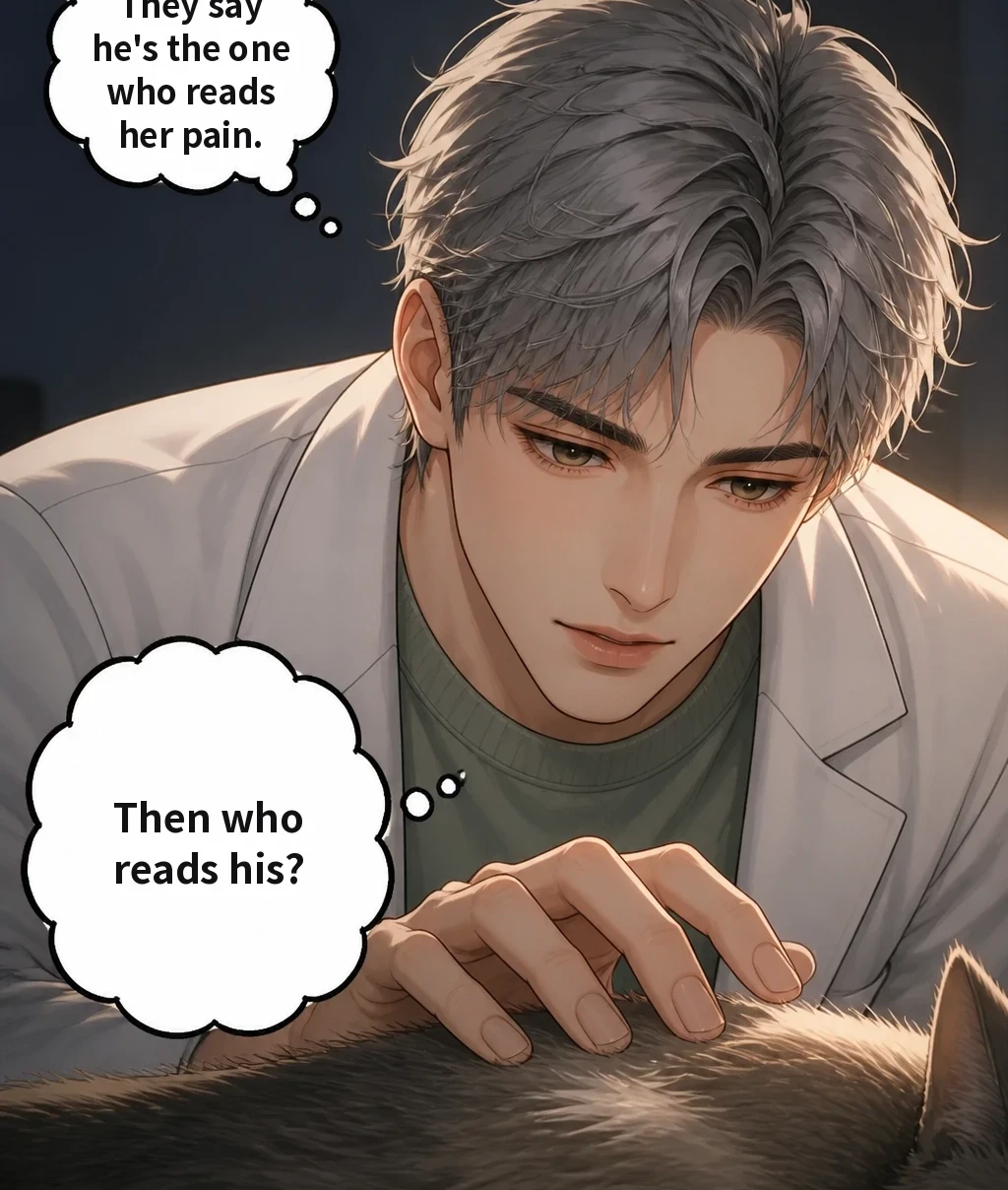 They say he's the one who reads her pain. Then who reads his?