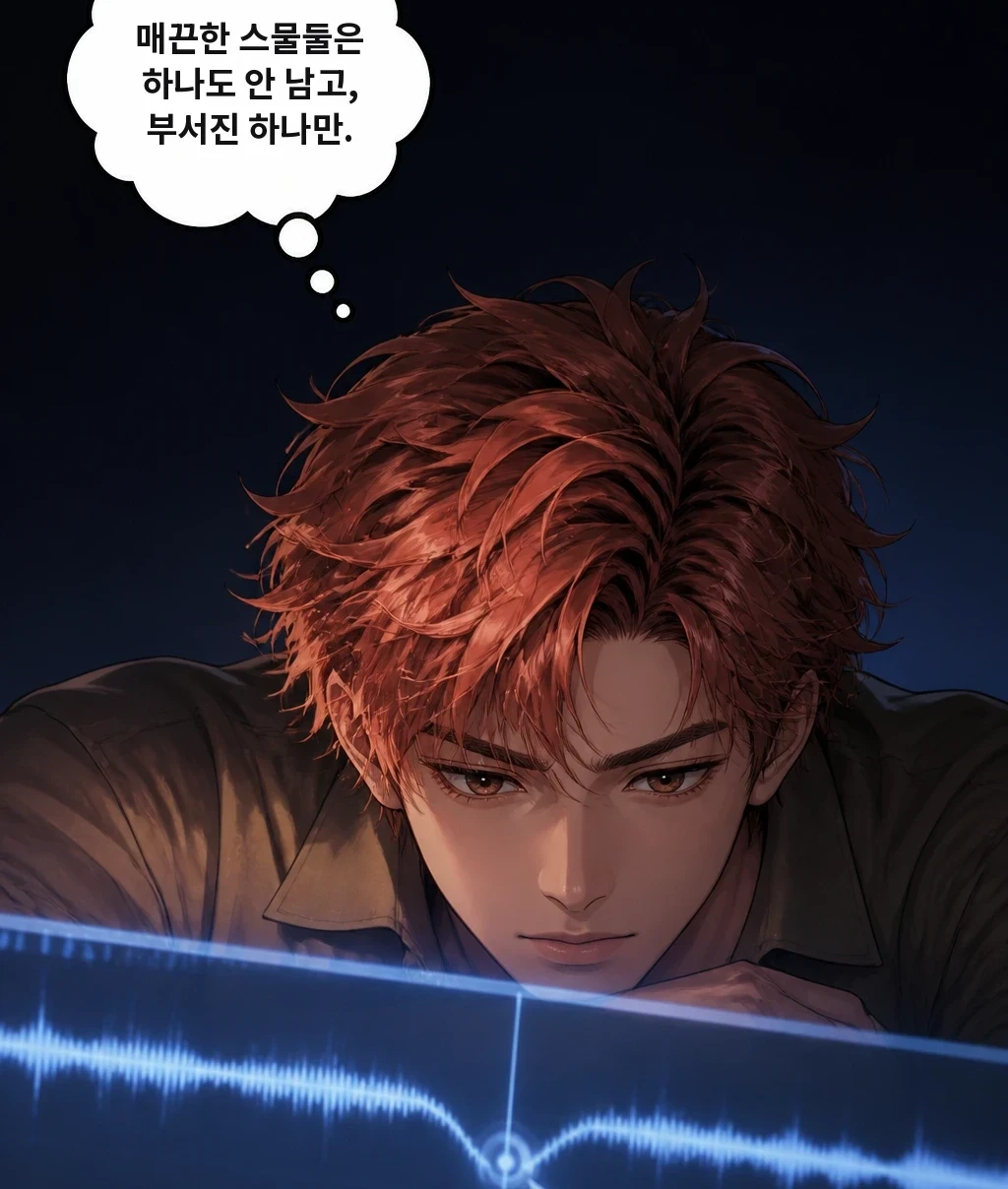 매끈한 스물둘은 하나도 안 남고, 부서진 하나만.