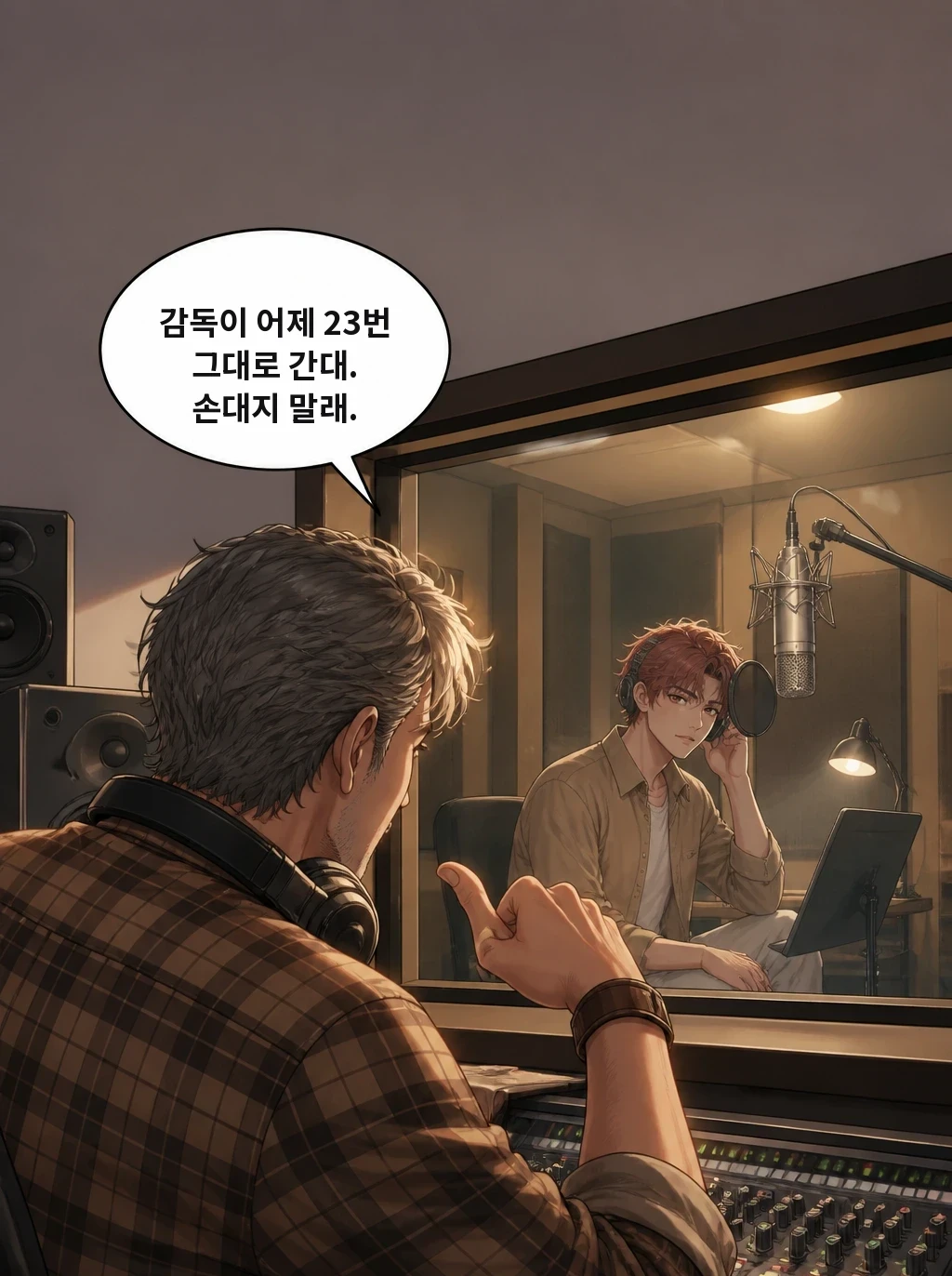 감독이 어제 23번 그대로 간대. 손대지 말래.