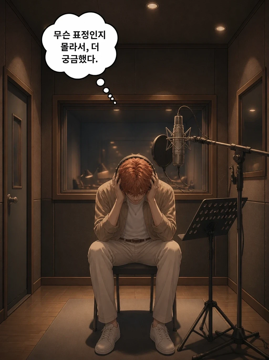 무슨 표정인지 몰라서, 더 궁금했다.