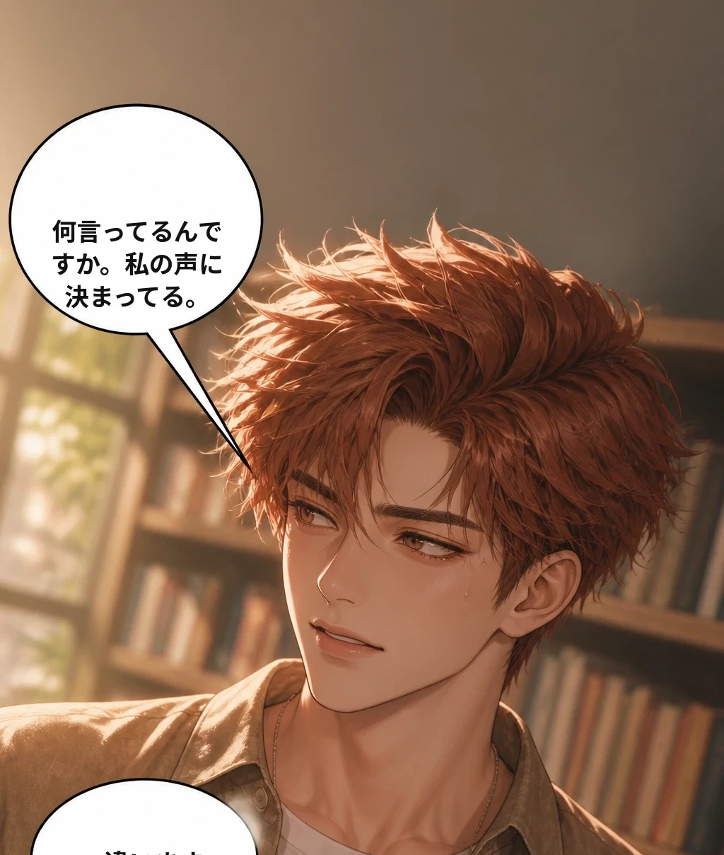 何言ってるんですか。私の声に決まってる。 違います。