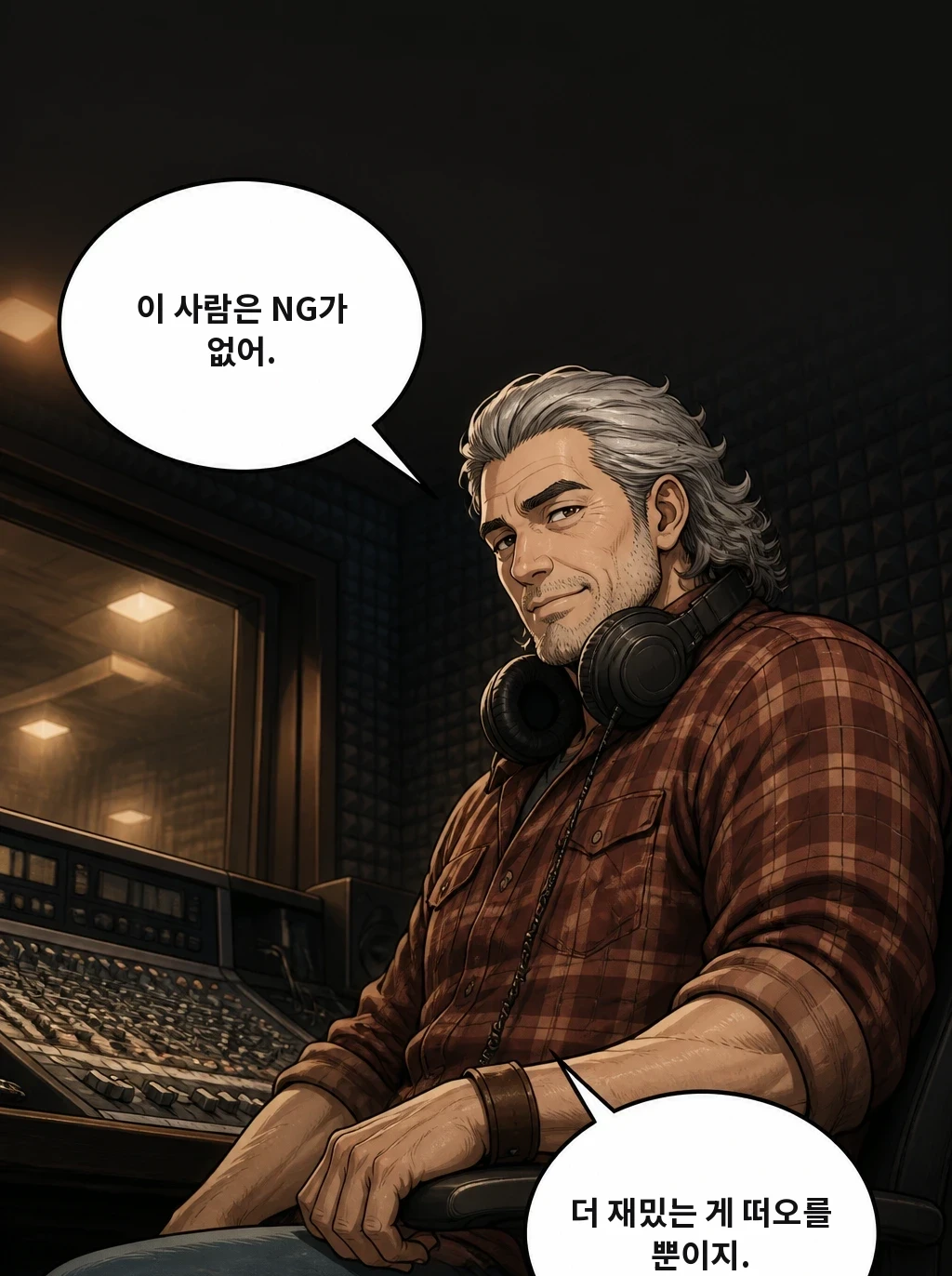 이 사람은 NG가 없어. 더 재밌는 게 떠오를 뿐이지.