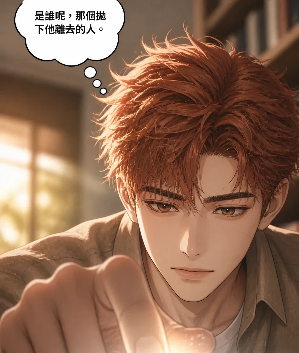 是誰呢，那個拋下他離去的人。