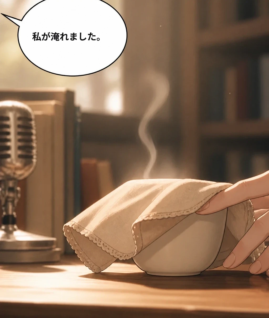 私が淹れました。