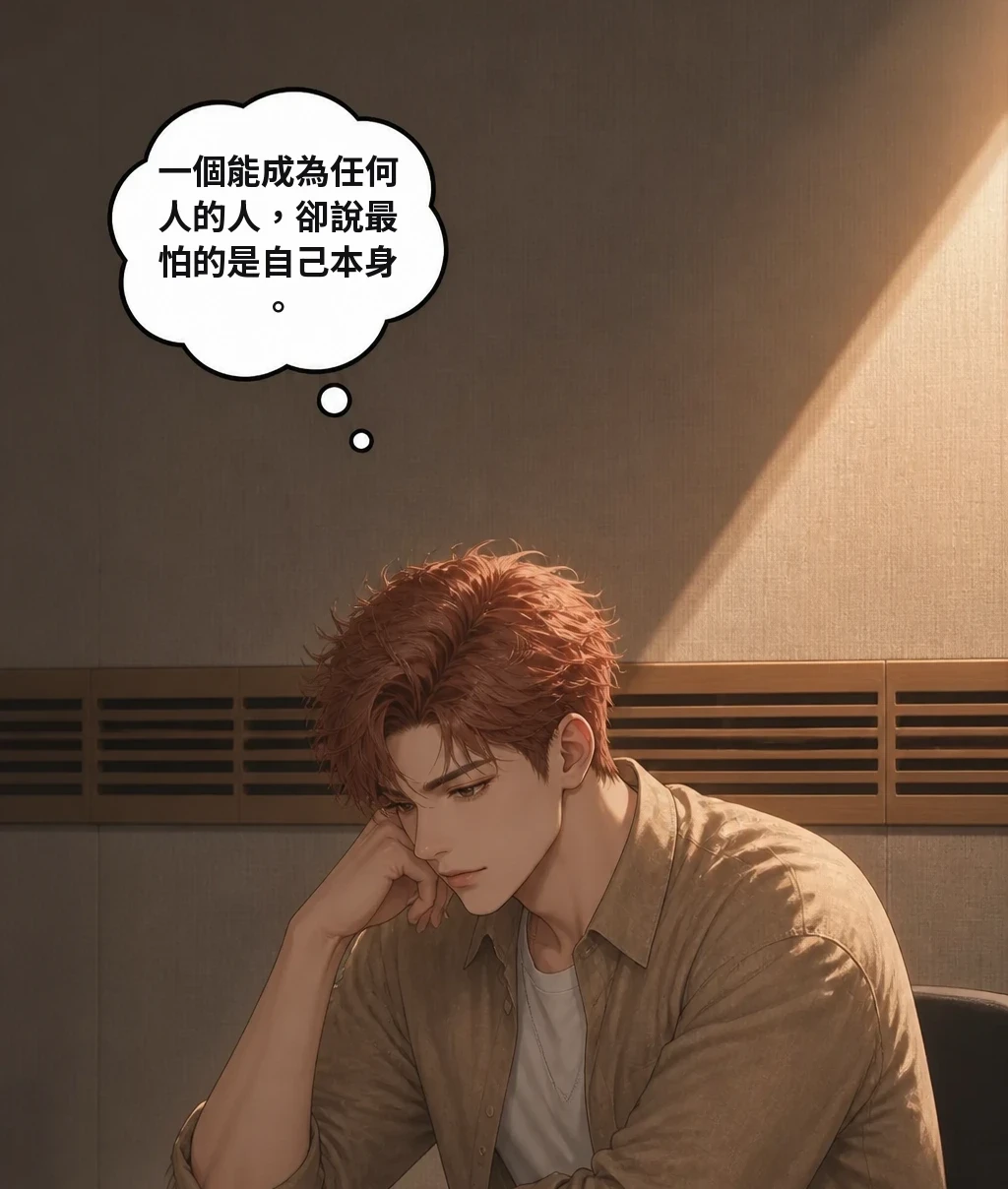 一個能成為任何人的人，卻說最怕的是自己本身。