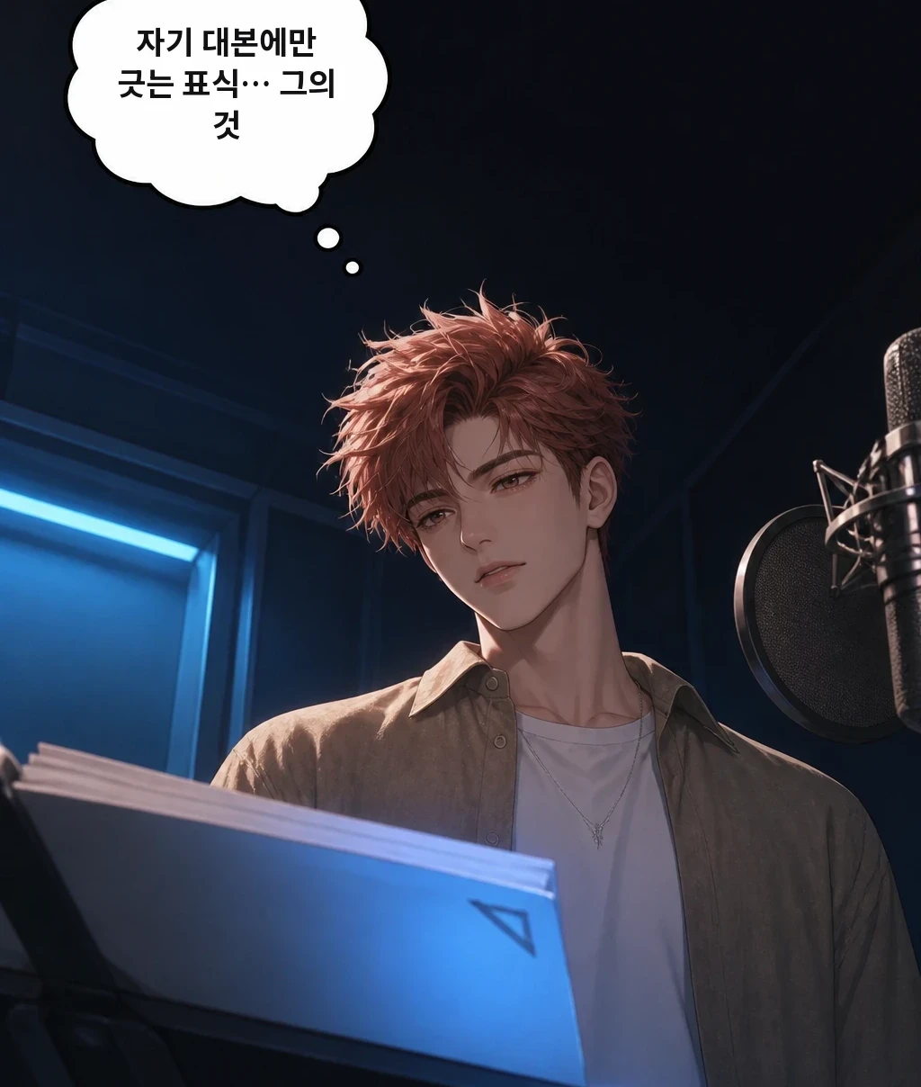 자기 대본에만 긋는 표식… 그의 것