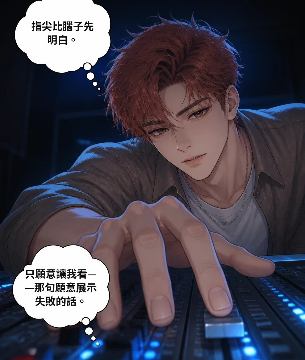 指尖比腦子先明白。 只願意讓我看——那句願意展示失敗的話。
