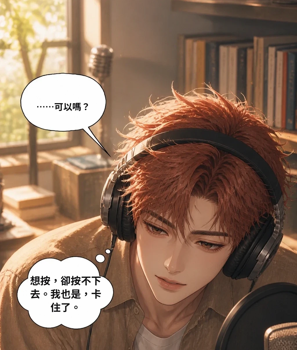 ……可以嗎？ 想按，卻按不下去。我也是，卡住了。
