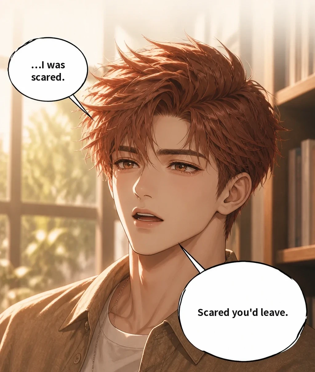 …I was scared. Scared you'd leave.