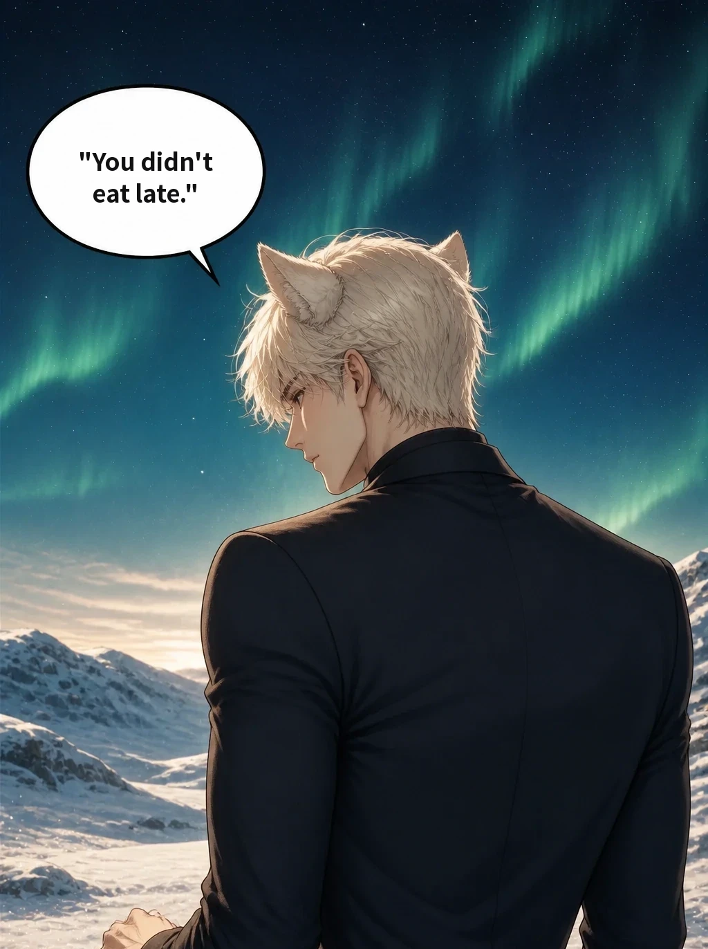 "You didn't eat late."