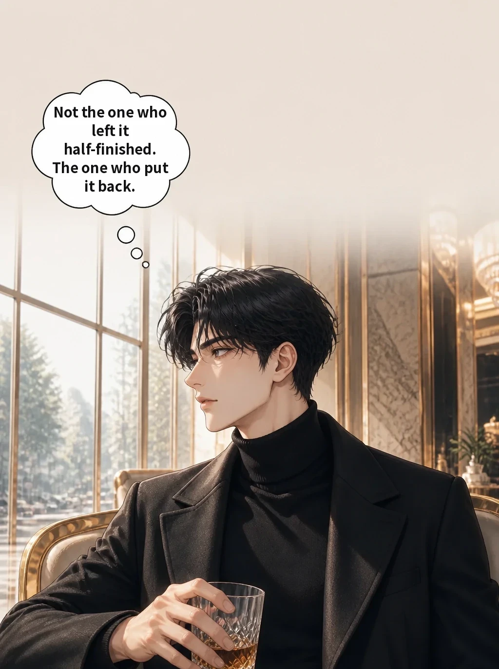 Not the one who left it half-finished. The one who put it back.