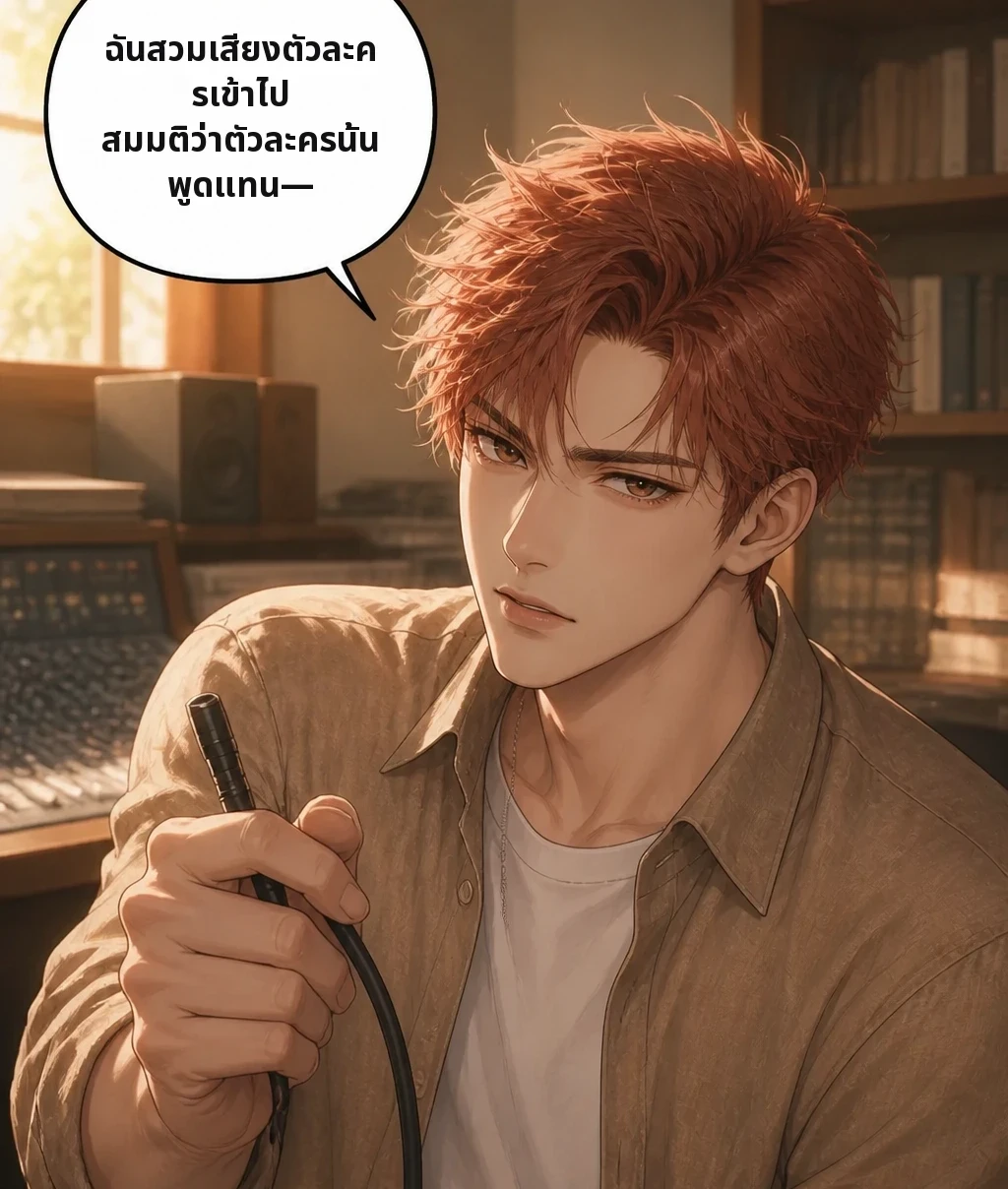 ฉันสวมเสียงตัวละครเข้าไป สมมติว่าตัวละครนั้นพูดแทน—