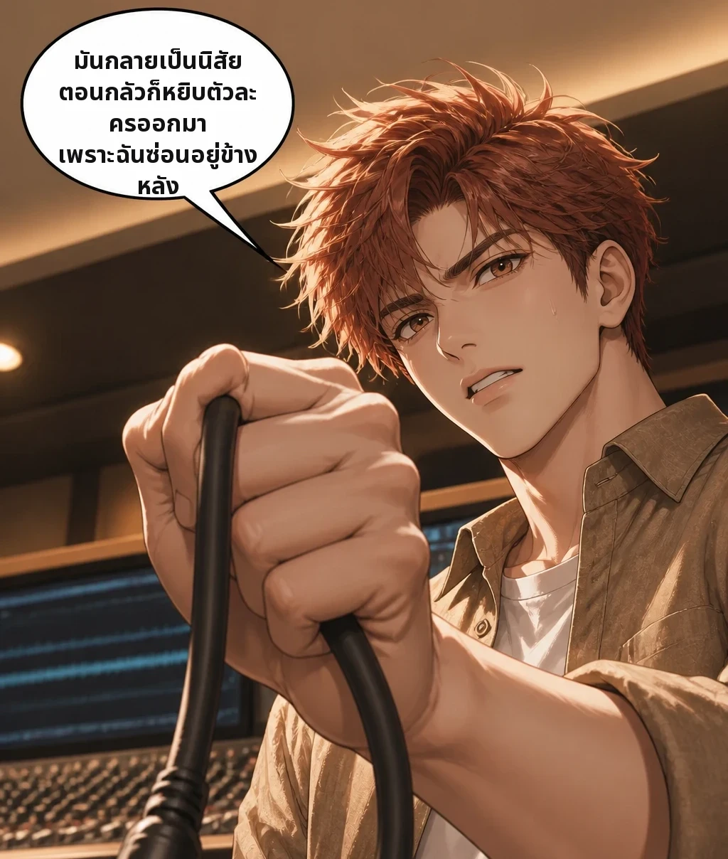 มันกลายเป็นนิสัย ตอนกลัวก็หยิบตัวละครออกมา เพราะฉันซ่อนอยู่ข้างหลัง