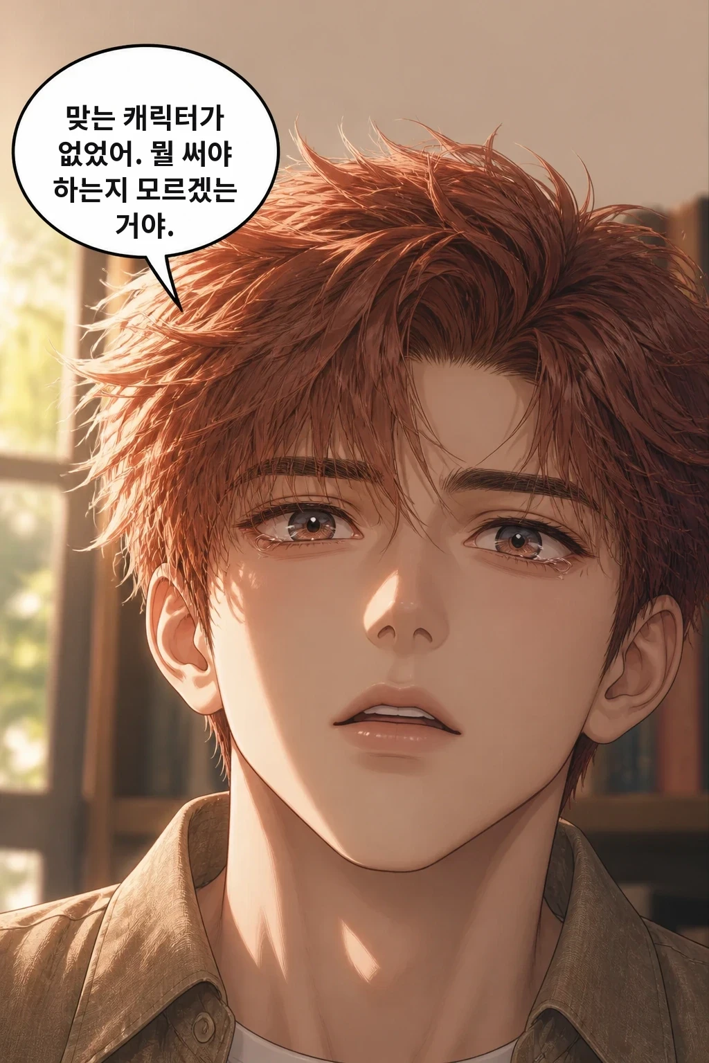 맞는 캐릭터가 없었어. 뭘 써야 하는지 모르겠는 거야.