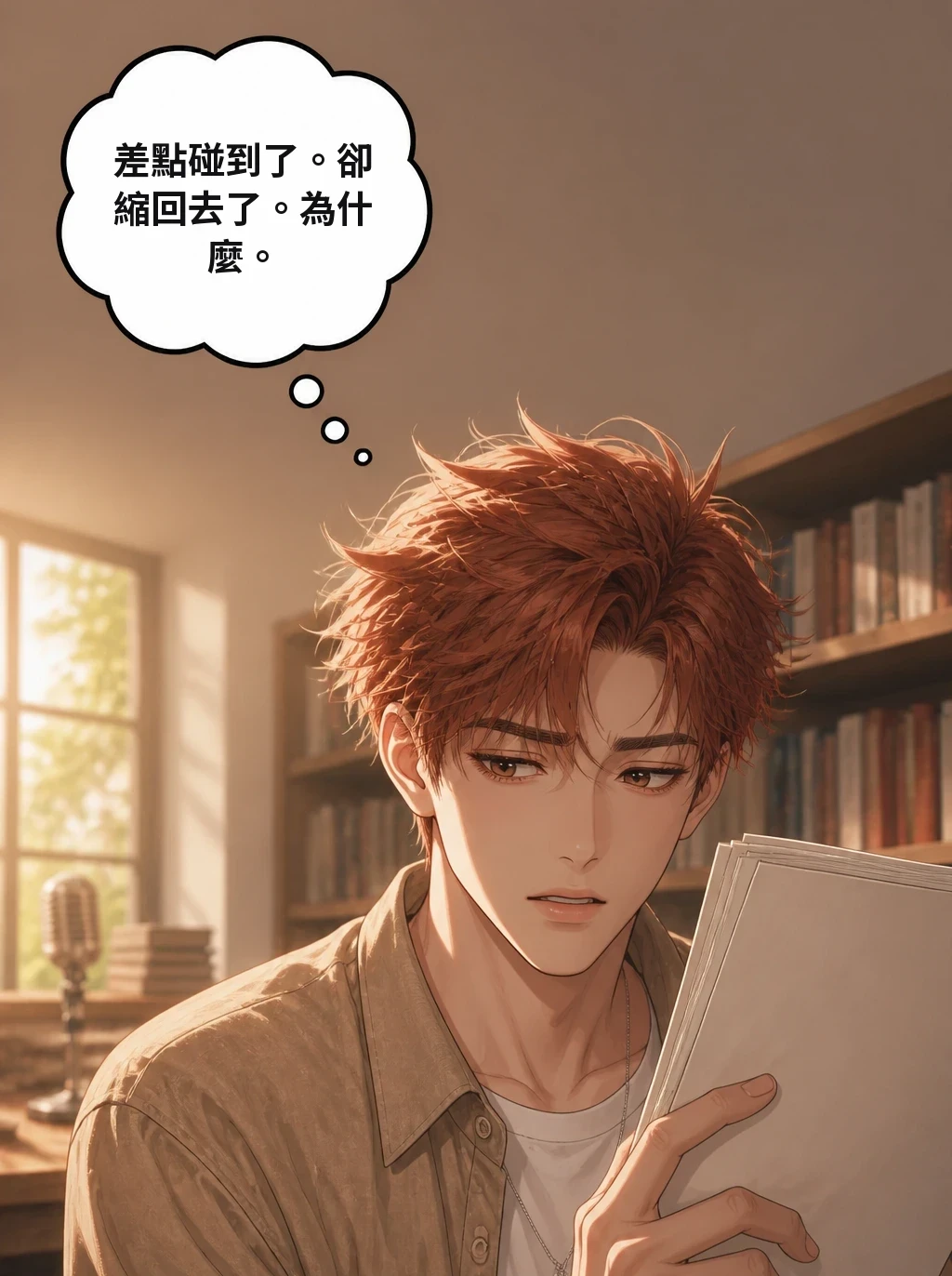 差點碰到了。卻縮回去了。為什麼。