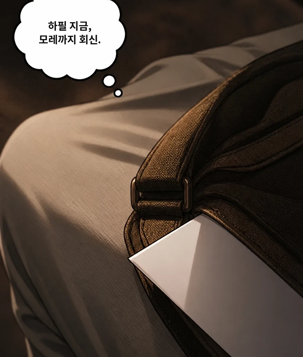 하필 지금, 모레까지 회신.