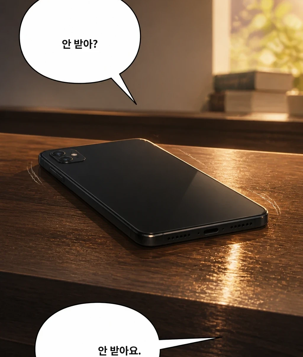 안 받아? 안 받아요.