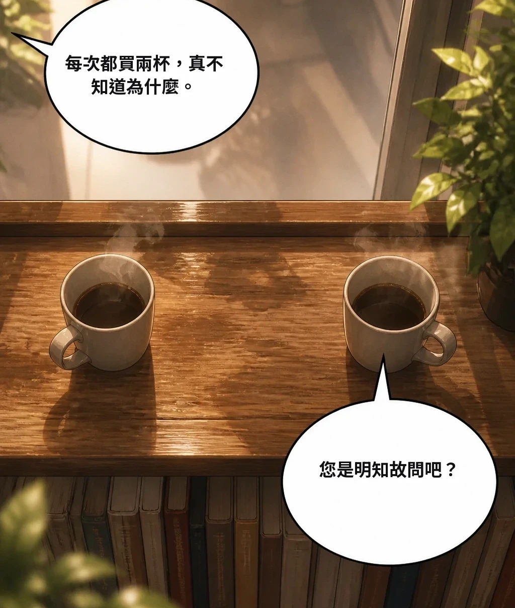 每次都買兩杯，真不知道為什麼。 您是明知故問吧？